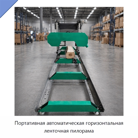 Портативная автоматическая горизонтальная ленточная пилорама