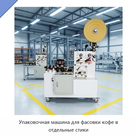 Упаковочная машина для фасовки кофе в отдельные стики