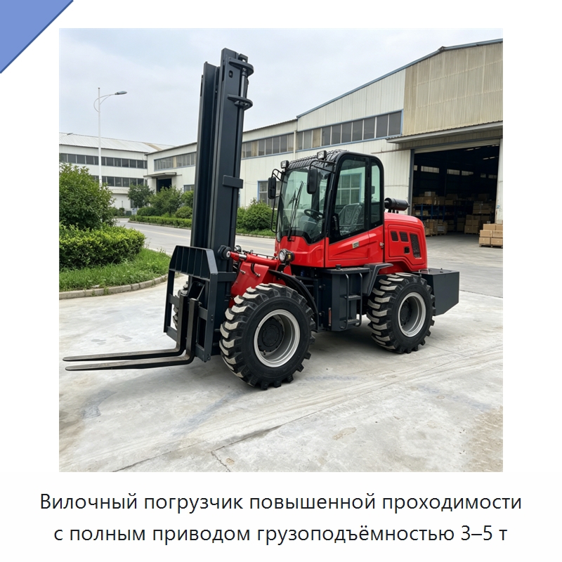 Вилочный погрузчик повышенной проходимости с полным приводом грузоподъёмностью 3–5 т — Специальная строительная техника
