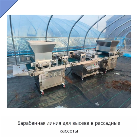 Барабанная линия для высева в рассадные кассеты