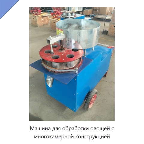 Машина для обработки овощей с многокамерной конструкцией