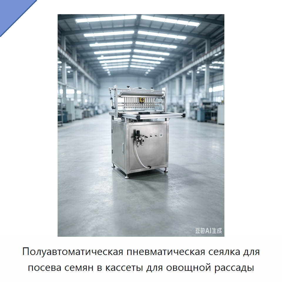 Полуавтоматическая пневматическая сеялка для посева семян в кассеты для овощной рассады — Специальная сельскохозяйственная техника