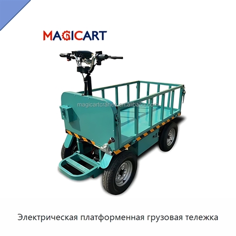Электрическая платформенная грузовая тележка