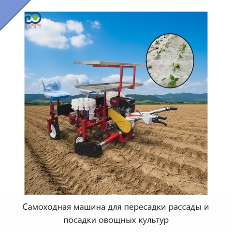 Самоходная машина для пересадки рассады и посадки овощных культур