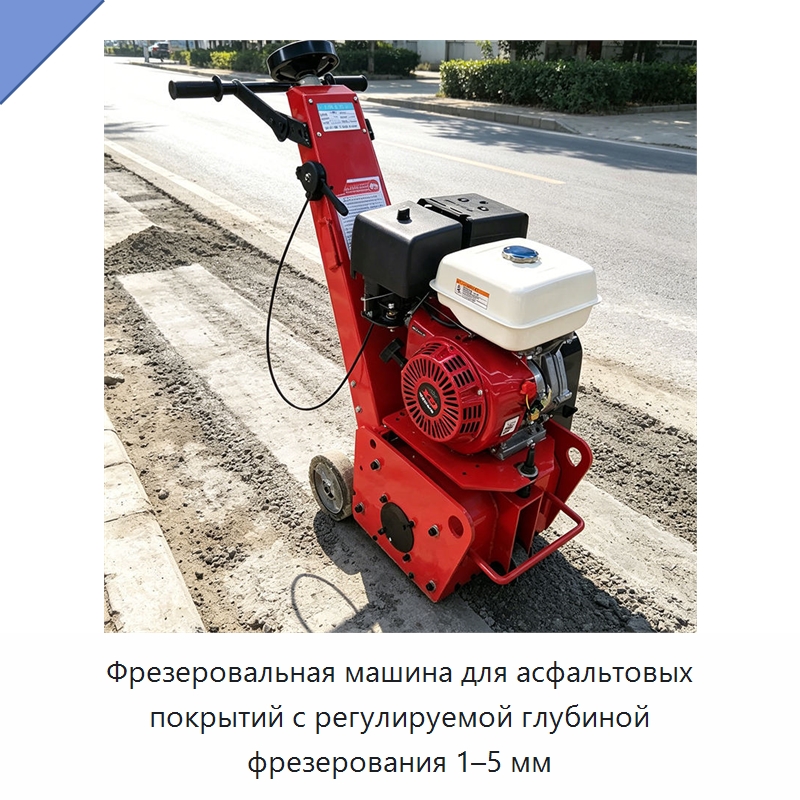Фрезеровальная машина для асфальтовых покрытий с регулируемой глубиной фрезерования 1–5 мм