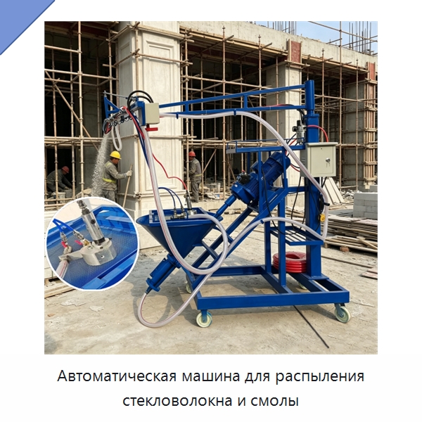 Автоматическая машина для распыления стекловолокна и смолы — Штукатурные станции