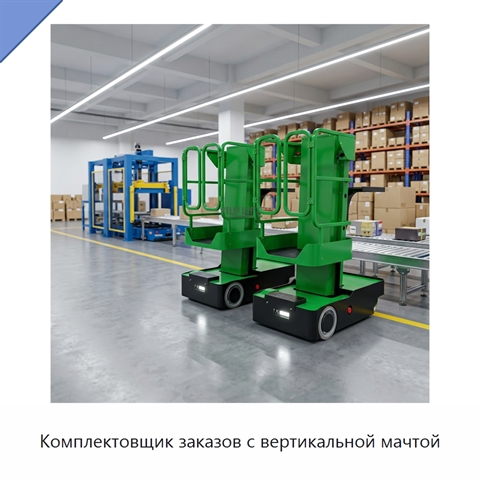 Комплектовщик заказов с вертикальной мачтой