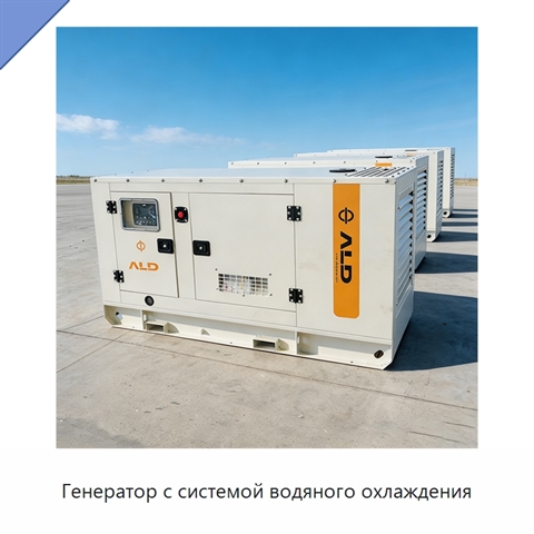 Генератор с системой водяного охлаждения