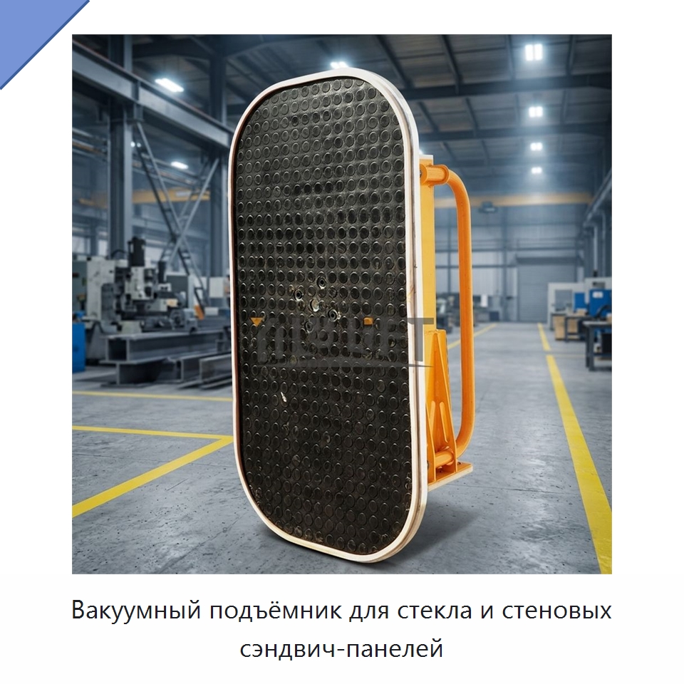 Вакуумный подъёмник для стекла и стеновых сэндвич-панелей — Вакуумные грузозахваты