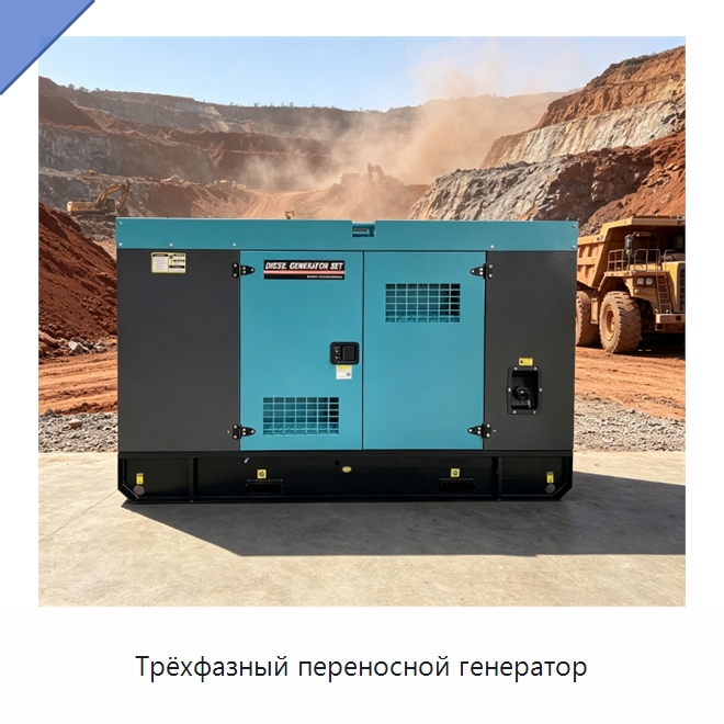 Трёхфазный переносной генератор — Дизельные генераторы