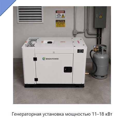 Генераторная установка мощностью 11–18 кВт