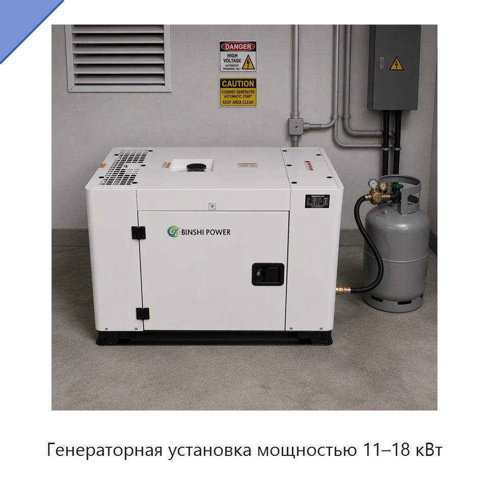 Генераторная установка мощностью 11–18 кВт — Дизельные генераторы