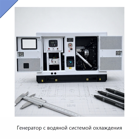 Генератор с водяной системой охлаждения