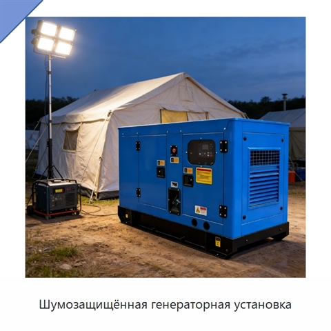 Шумозащищённая генераторная установка