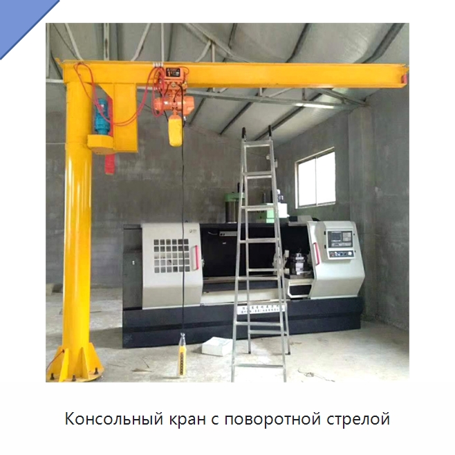 Консольный кран с поворотной стрелой — Грузоподъемные стрелы