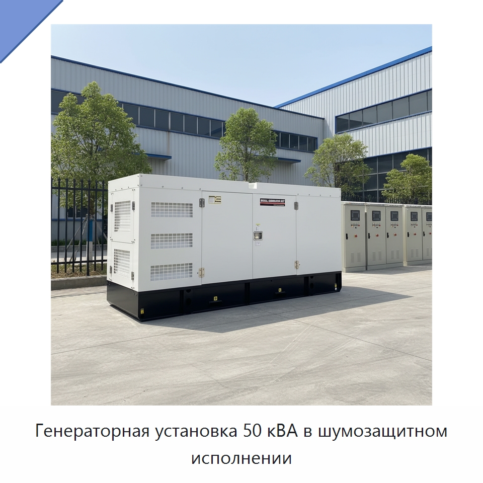 Генераторная установка 50 кВА в шумозащитном исполнении — Дизельные генераторы
