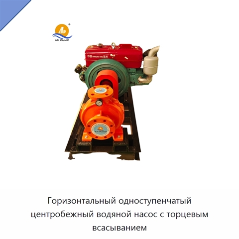 Горизонтальный одноступенчатый центробежный водяной насос с торцевым всасыванием