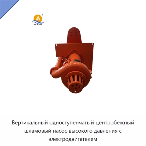 Вертикальный одноступенчатый центробежный шламовый насос высокого давления с электродвигателем