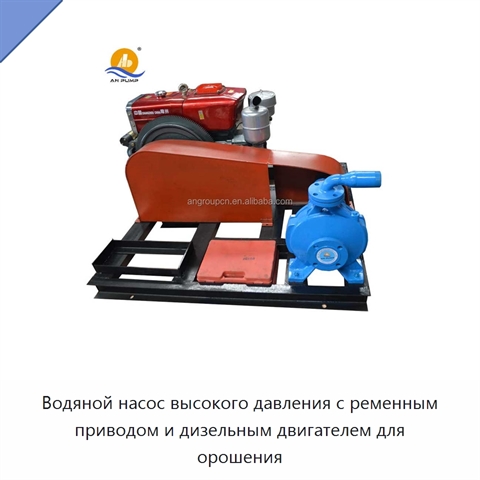 Водяной насос высокого давления с ременным приводом и дизельным двигателем для орошения