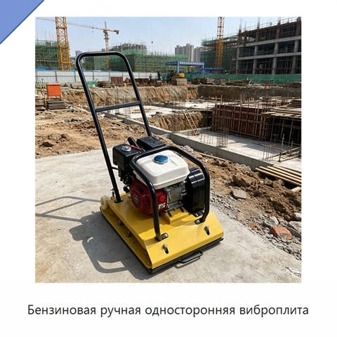 Бензиновая ручная односторонняя виброплита
