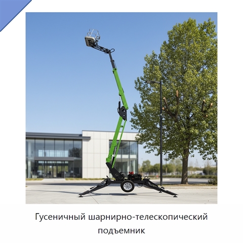 Гусеничный шарнирно-телескопический подъемник