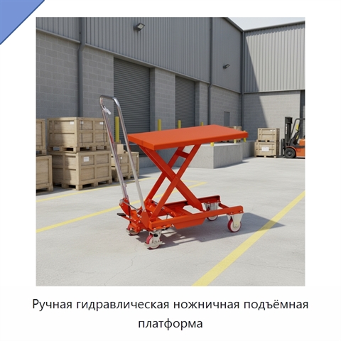 Ручная гидравлическая ножничная подъёмная платформа