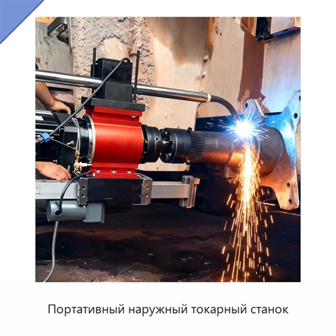 Портативный наружный токарный станок