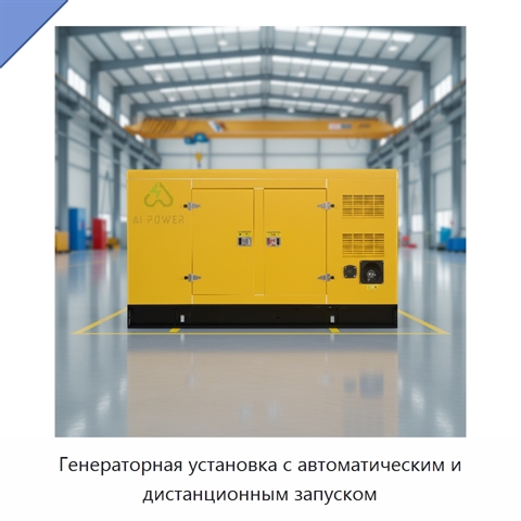 Генераторная установка с автоматическим и дистанционным запуском
