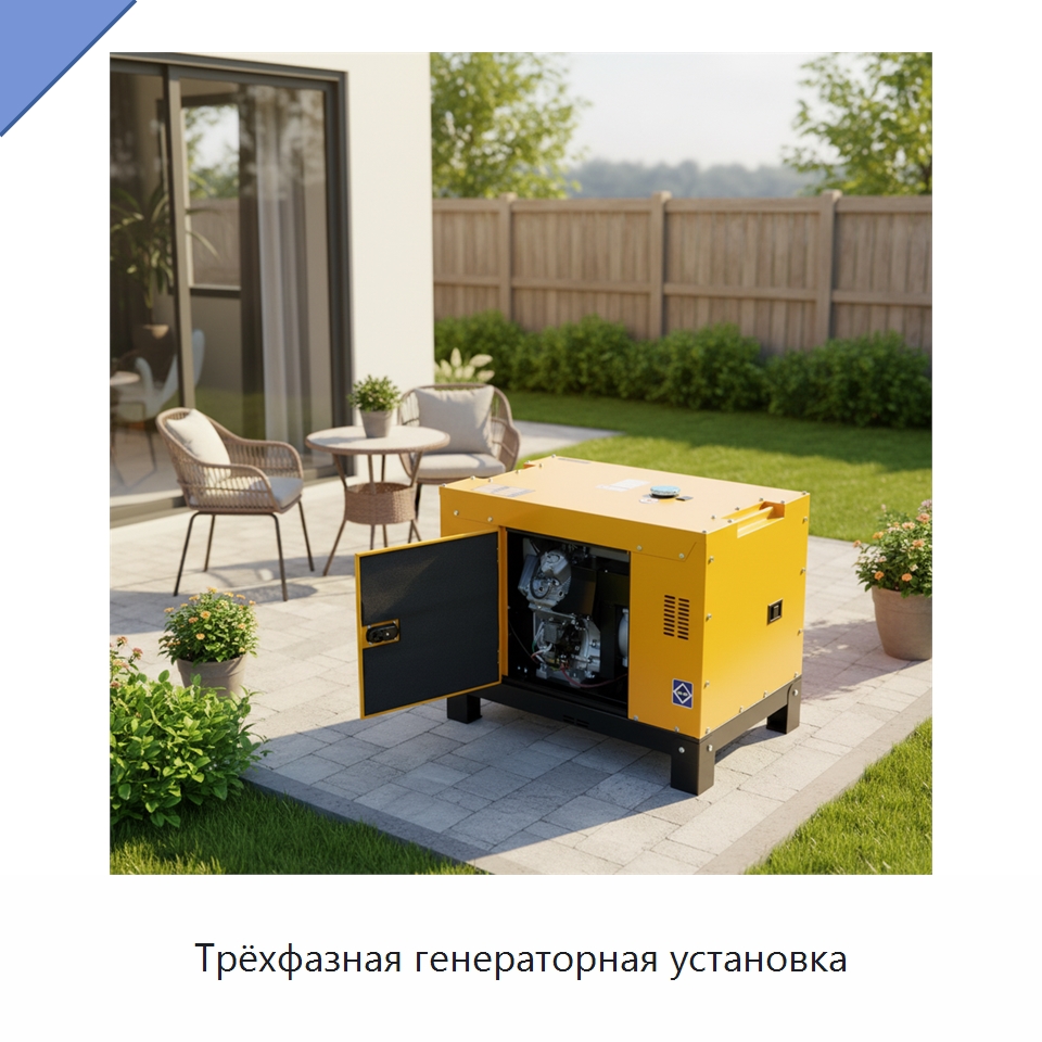 Трёхфазная генераторная установка — Дизельные генераторы