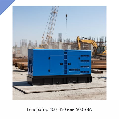 Генератор 400, 450 или 500 кВА