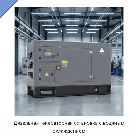 Дизельная генераторная установка с водяным охлаждением
