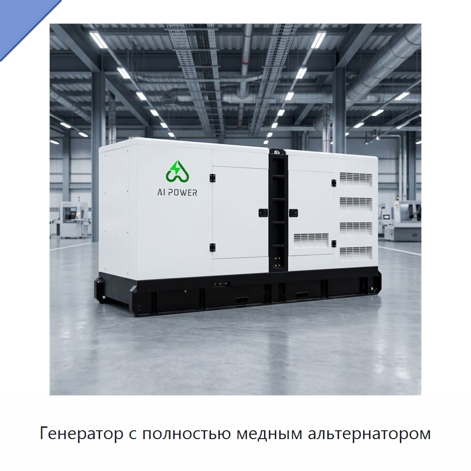 Генератор с полностью медным альтернатором — Дизельные генераторы