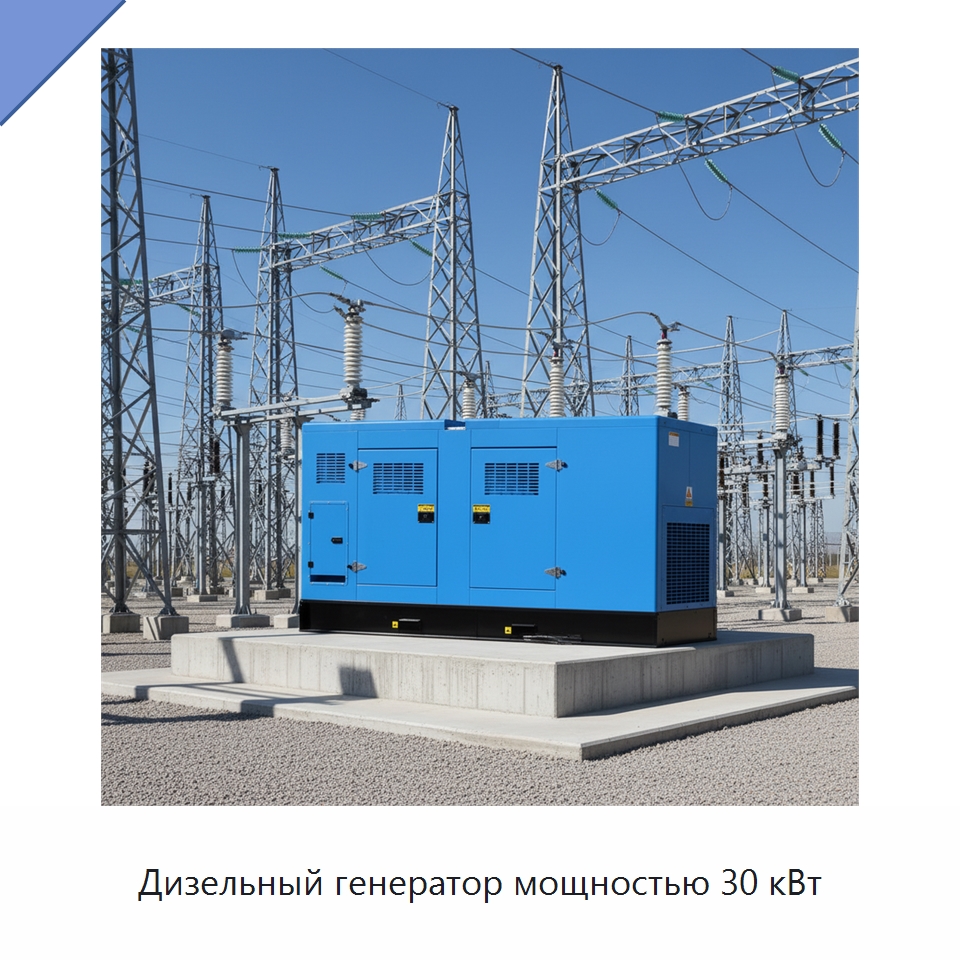 Дизельный генератор мощностью 30 кВт — Дизельные генераторы
