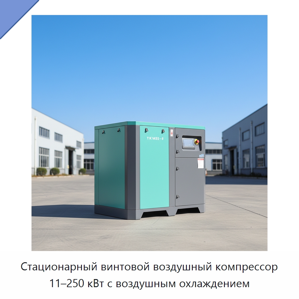 Стационарный винтовой воздушный компрессор 11–250 кВт с воздушным охлаждением — Промышленные компрессоры