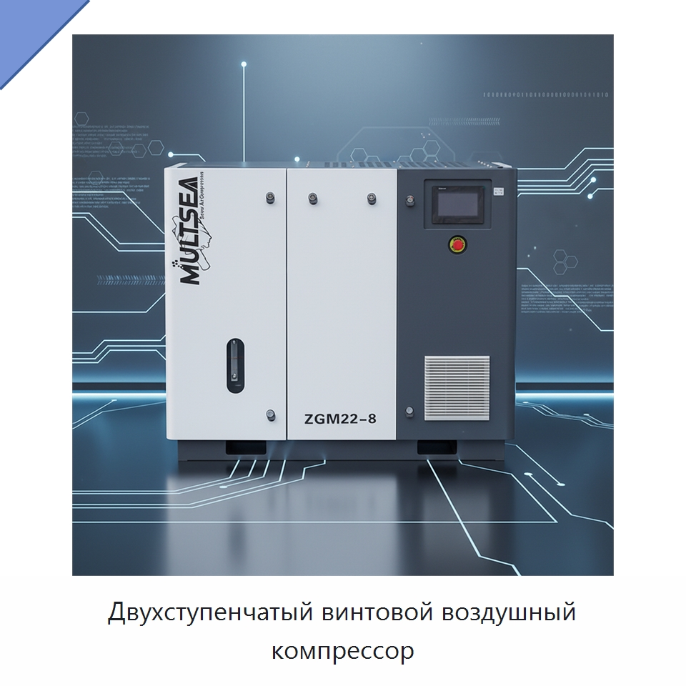 Двухступенчатый винтовой воздушный компрессор — Промышленные компрессоры