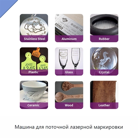 Машина для поточной лазерной маркировки