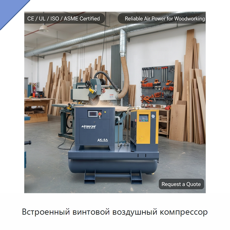 Встроенный винтовой воздушный компрессор — Промышленные компрессоры