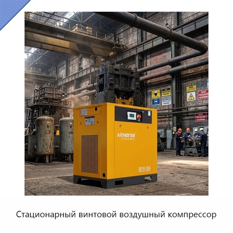 Стационарный винтовой воздушный компрессор
