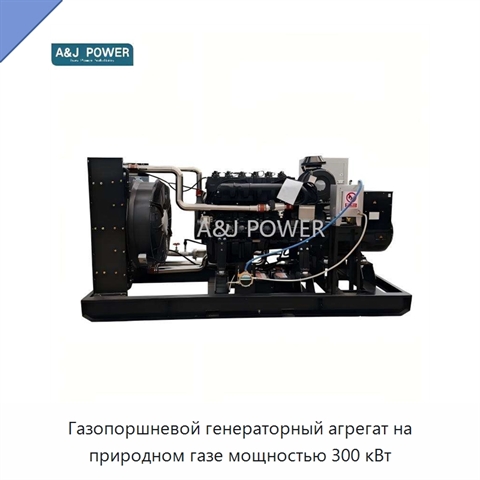 Газопоршневой генераторный агрегат на природном газе мощностью 300 кВт