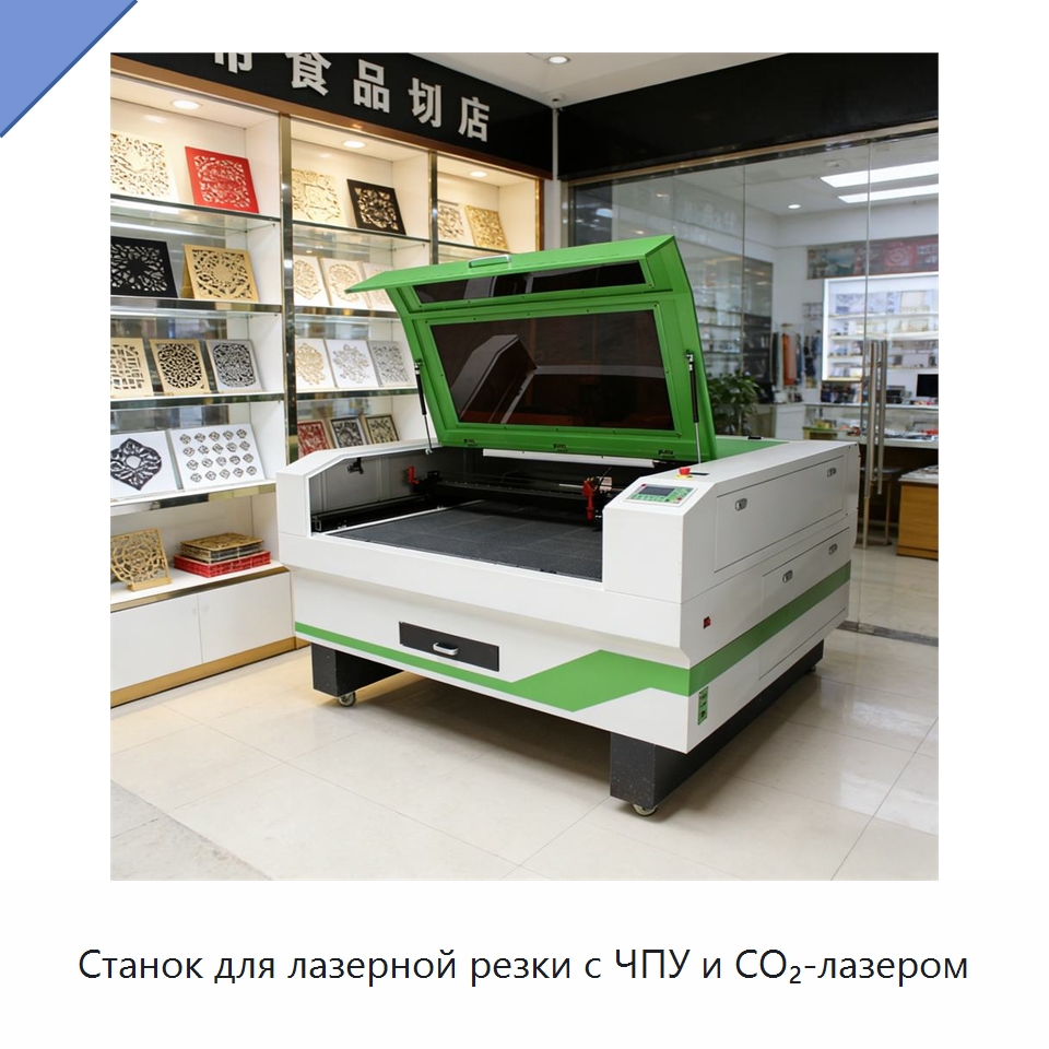 Станок для лазерной резки с ЧПУ и CO₂-лазером
