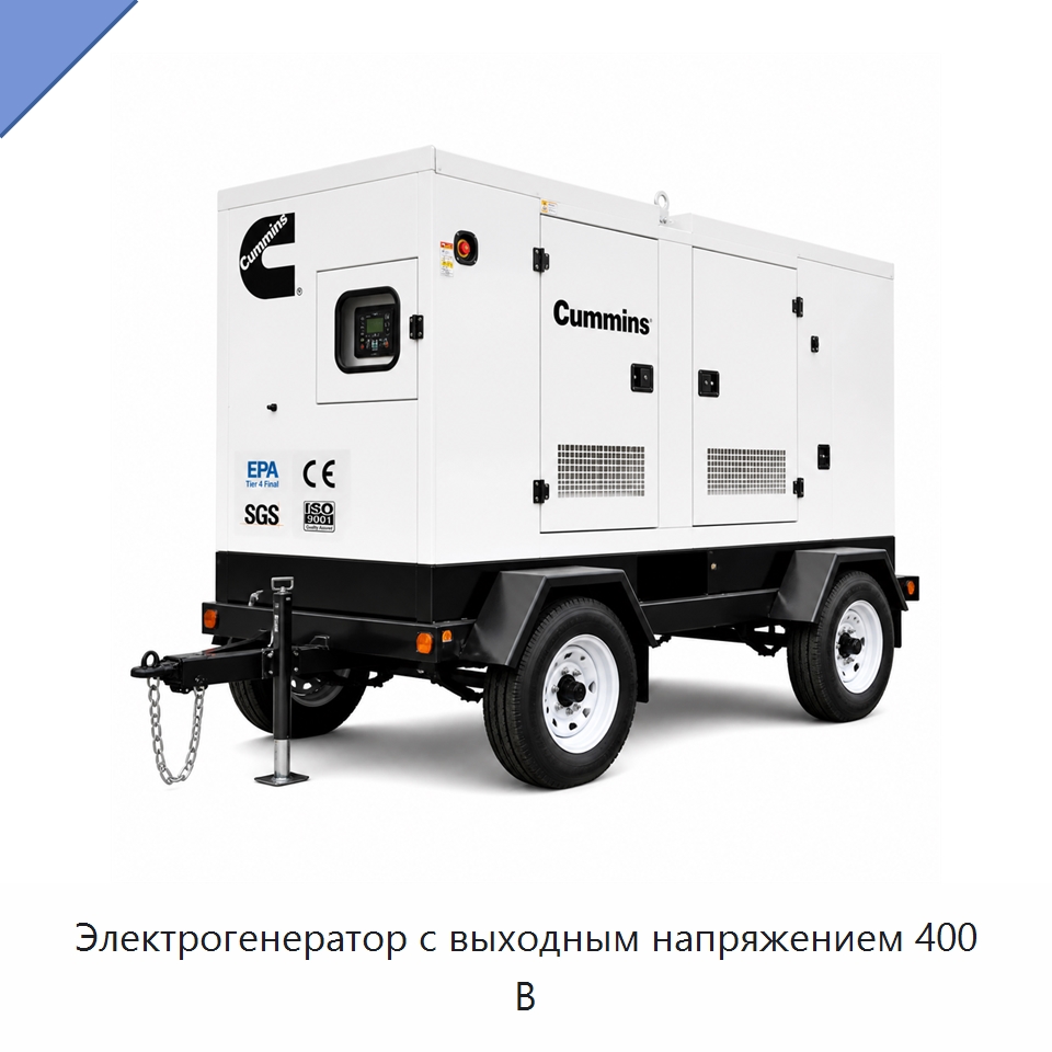 Электрогенератор с выходным напряжением 400 В — Генерация электроэнергии