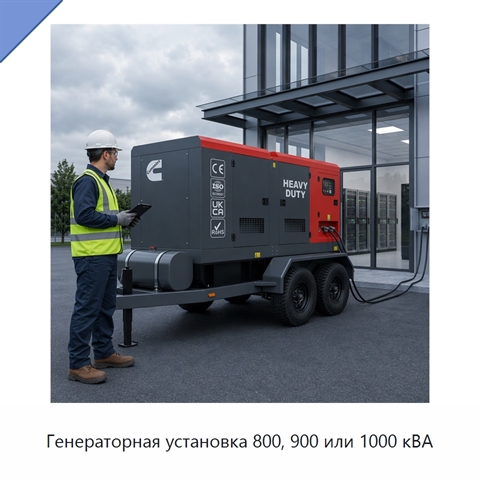 Генераторная установка 800, 900 или 1000 кВА