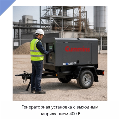 Генераторная установка с выходным напряжением 400 В