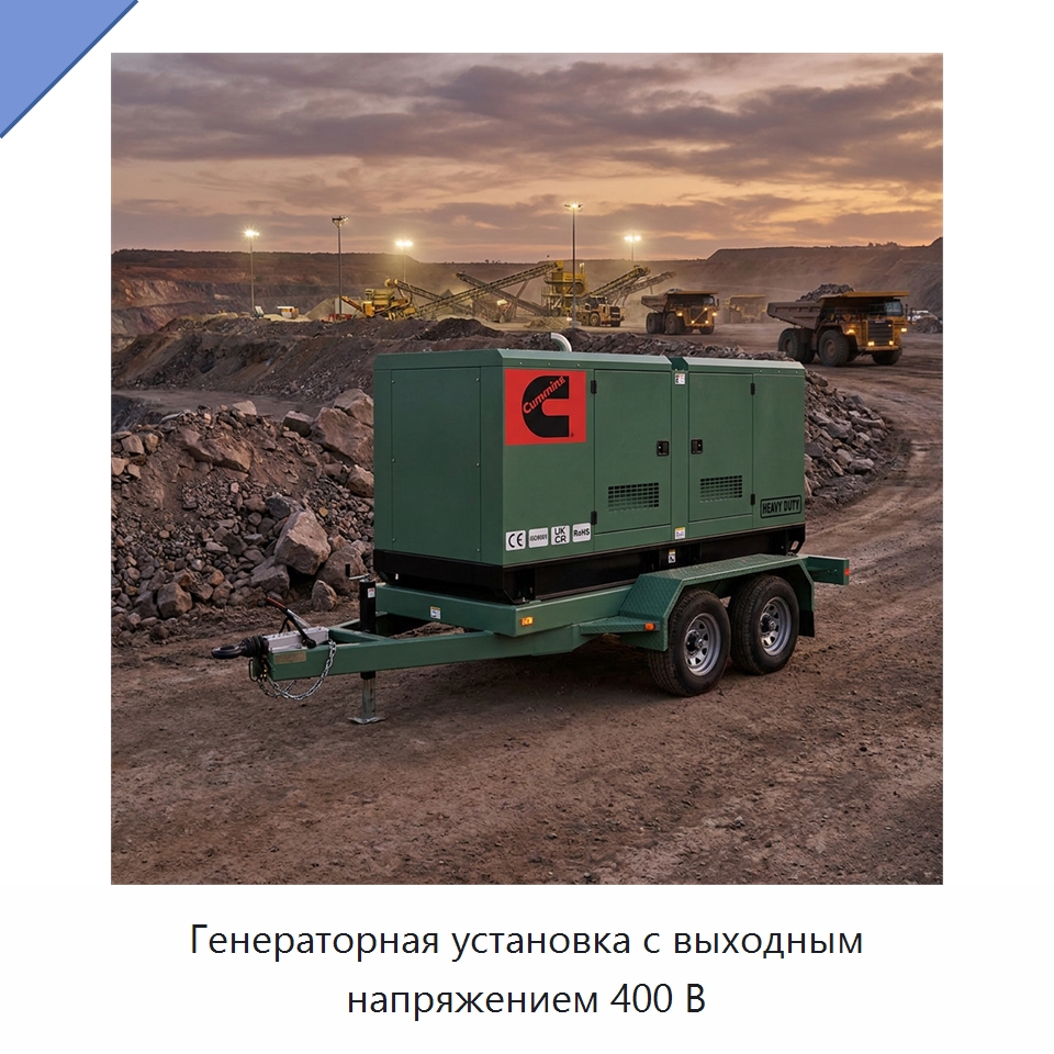 Генераторная установка с выходным напряжением 400 В — Генерация электроэнергии