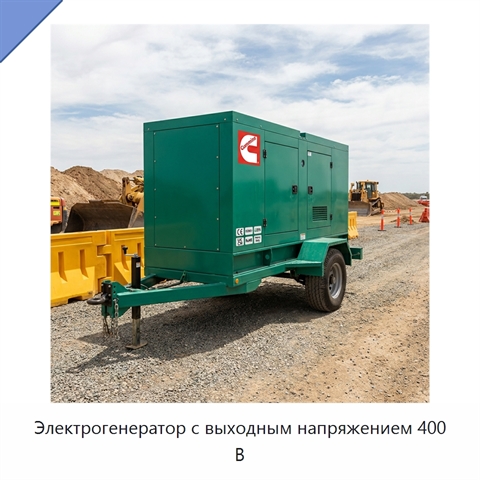 Электрогенератор с выходным напряжением 400 В