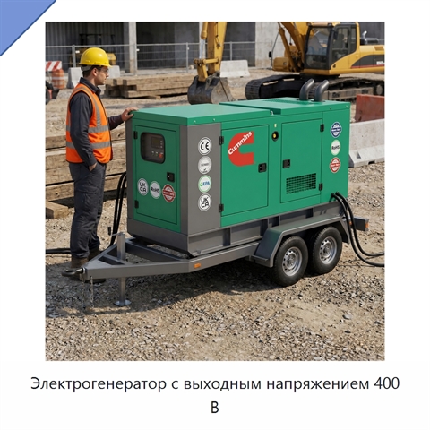 Электрогенератор с выходным напряжением 400 В