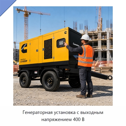 Генераторная установка с выходным напряжением 400 В