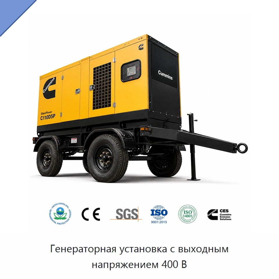 Генераторная установка с выходным напряжением 400 В — Генерация электроэнергии