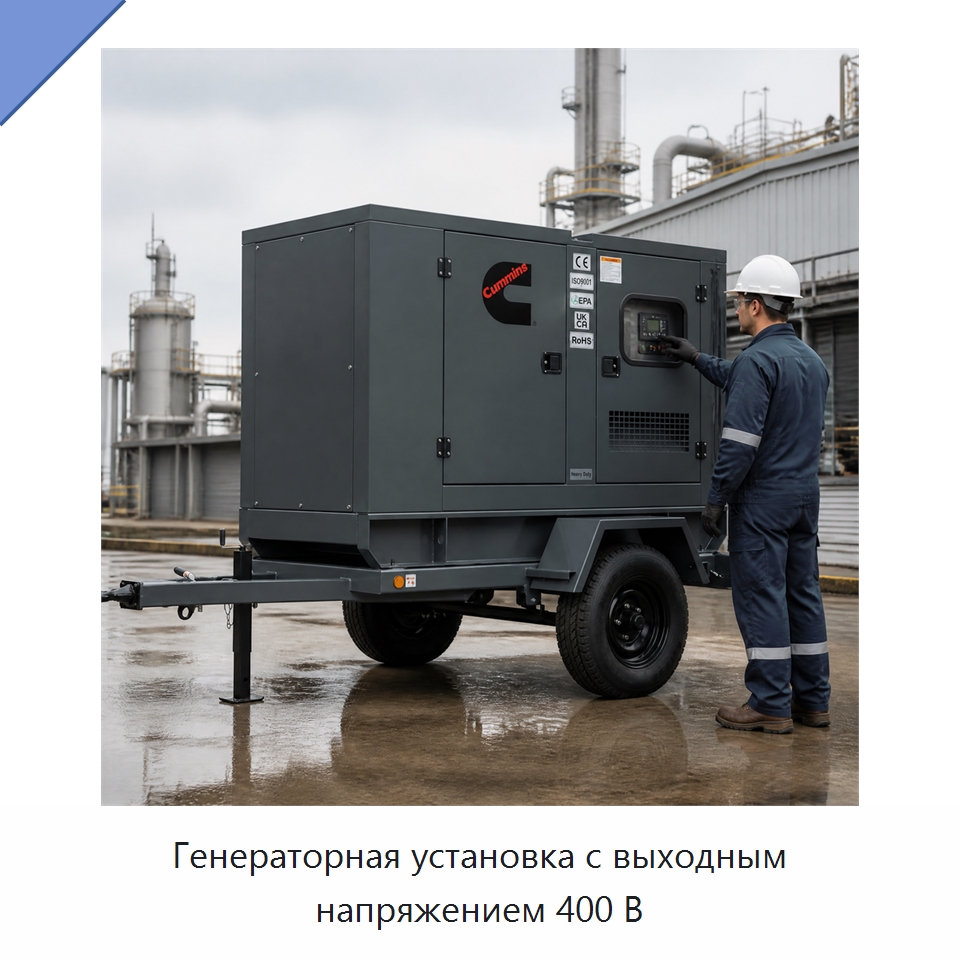 Генераторная установка с выходным напряжением 400 В — Генерация электроэнергии