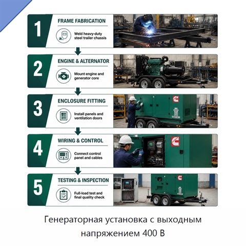 Генераторная установка с выходным напряжением 400 В